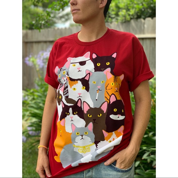 enjoi cat shirt